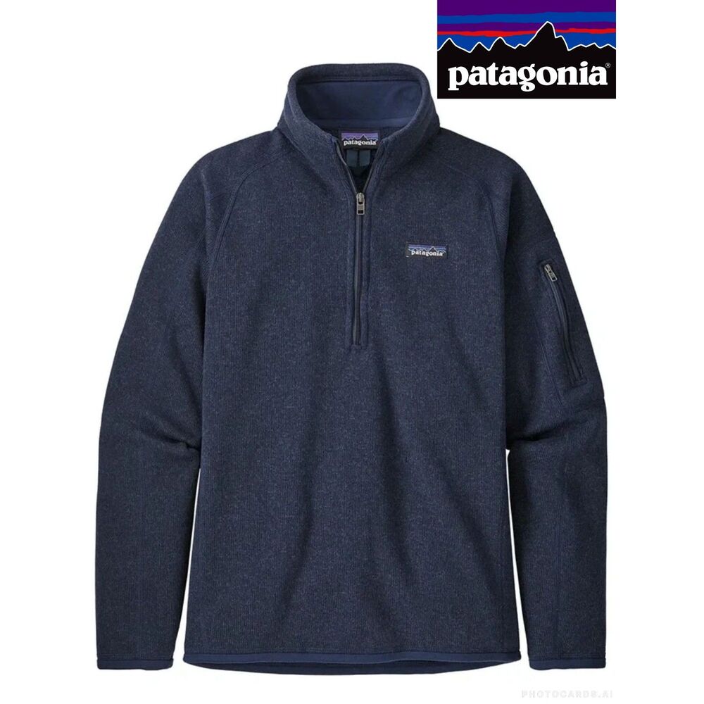 NWOT Patagonia Navy Fleece 'Better Sweater' 1/4 Zip Pullover Women's Size L
